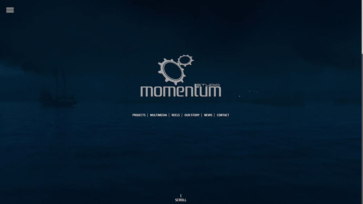 Momentum Studio - Homepage header